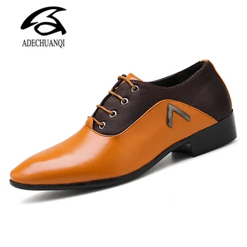 

Men Dress Shoes Men Formal Shoes Leather Luxury Fashion Wedding Shoes Men Business Casual Oxford Shoes