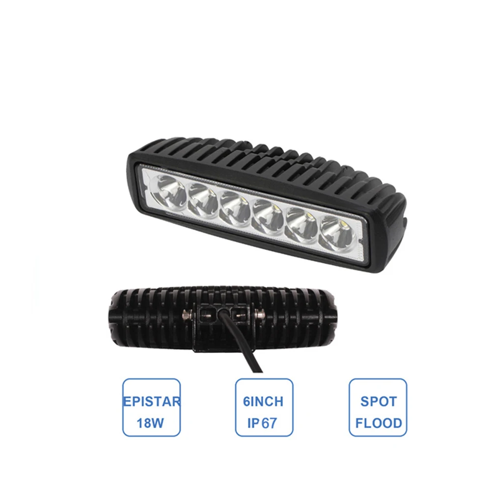 ECAHAYAKU 4 шт 18 w DRL светодиодный пятно Наводнение свет работы Worklight 9-32 V 4WD 12 Вольт светодиодный Рабочие освещение по бездорожью автомобиль