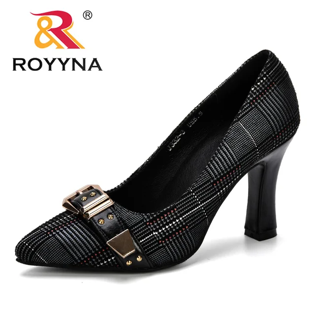 ROYYNA Women Pumps Spring & Autumn Plus Size 34-43 Fashion Elegant Pointed Toe Office Ladies High Heels Woman Trendy Shoes 1