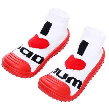 

2019 Newborn baby rubber bottom non-slip toddler shoes new cartoon indoor comfortable baby girls and boys shoes kk003