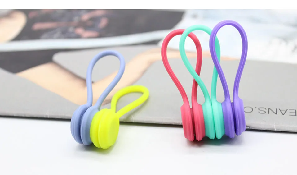 3PcsPack Earphone Cord Winder Cable Holder Organizer Clips Multi Function Durable Magnet Headphones Winder Cables Drop Shipping (8)