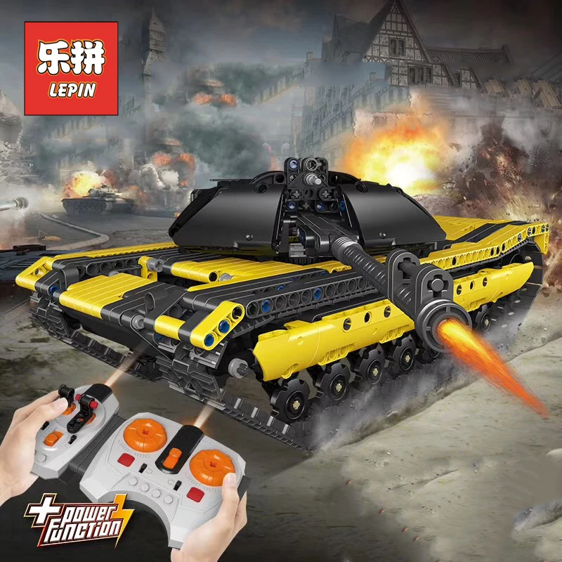 

Lepin 23005 Technic Series RC Remote Control Tank Set Building Blocks Bricks War Tank Legoinglys Model Kids Toys Christmas Gifts