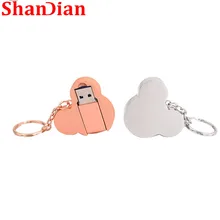 Металлическая головка Микки Мауса флэш-накопитель USB карта памяти Мини компьютер подарок 4 ГБ 8 ГБ 16 ГБ Флешка 32 Гб 64 Гб Флешка брелок