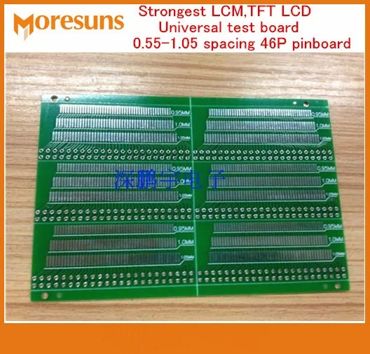 

Fast Free Ship 50PCS/lot Strongest LCM,TFT LCD Universal test board,universal adapter plate,0.55-1.05 spacing 46P pinboard