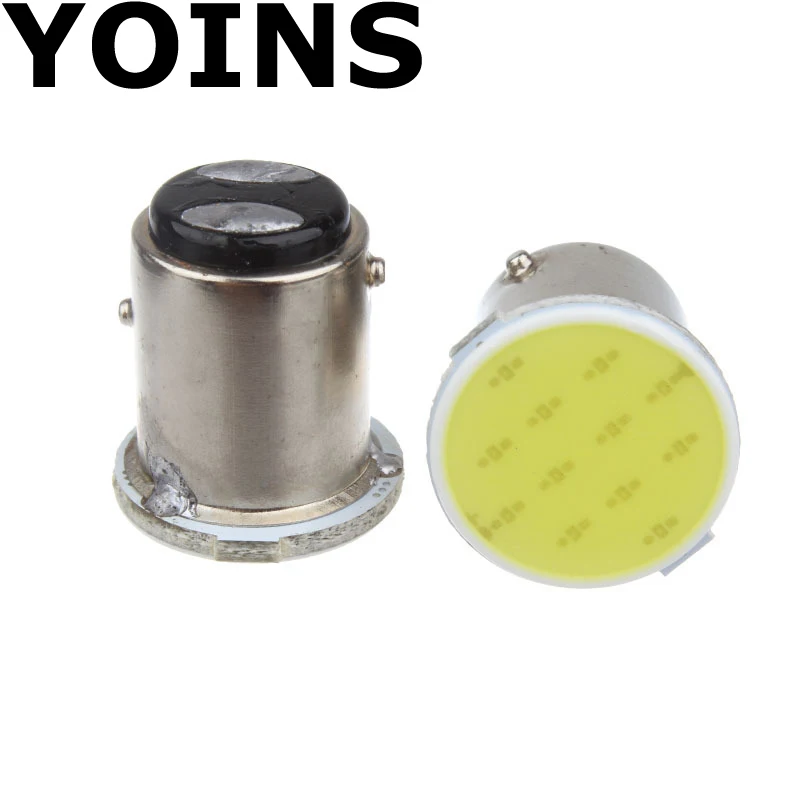 2 шт./лот S25 P21/5 Вт 1157 bay15d COB 12В синий белый красный Авто led RV реактивные лампы задние