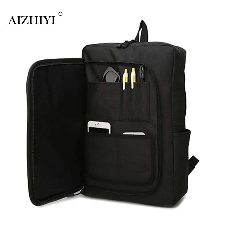 15 Mochilas Oxford impermeables de 6 pulgadas de viaje de negocios para ordenador portátil Mochila con cremallera para hombre hombro Simple Mochila escolar Mochila
