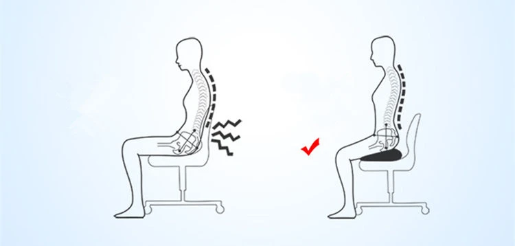 Эргономическая подушка для сидения при геморрое из пены с эффектом памяти копчик, ортопедический стул подушки облегчение боли Подушка для сиденья LK0044
