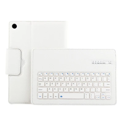Магнитный кожаный чехол для планшета huawei MediaPad M5 Pro 10,8 дюймов+ клавиатура Bluetooth съемный флип-чехол+ usb-кабель K - Цвет: Белый