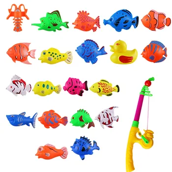 

21PCS Funny Magnetic Fishing Game Toy Set for Kids Children Over 3 Years Birthday Christmas New Year Gift