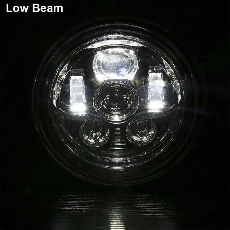 7 inch LED Headlight DOT Daymaker Cree Chip 4.5 inch Passing Fog Light Bucket Bracket for Harley Davidson Classic Electra Glide Street Glide Fat Boy Road King Heritage Softail Lamp Headlamp Black  (8)