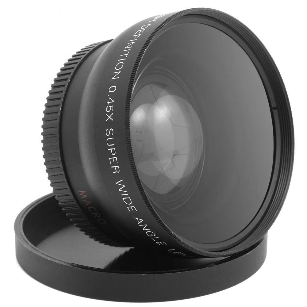 Универсальный 52 мм 0 45 x широкий угол макрообъектив для Nikon D3200 D3100 D5200 D5100 BS |