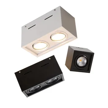 

Power Surface Mount Ceiling Lamp 10W 20W 30W Square Black/White LED Ceiling Light 3000K/4000K/6000K Ceiling Spot Lamp