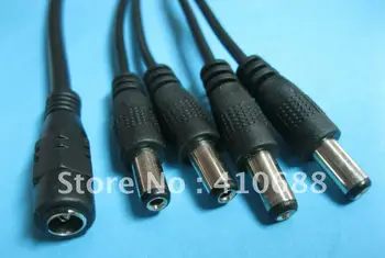 

12 Pcs 4 Channel DC Power 5.5x2.1mm Spliter 1 Female to 4 Male for CCTV Camera 400mm 17inch