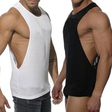 Мужские Мягкий жилет летние плотные танк-топы Цвет нижнее белье тренажерные залы без рукавов повседневные жилеты Костюмы мужской майке Топ Стрингер