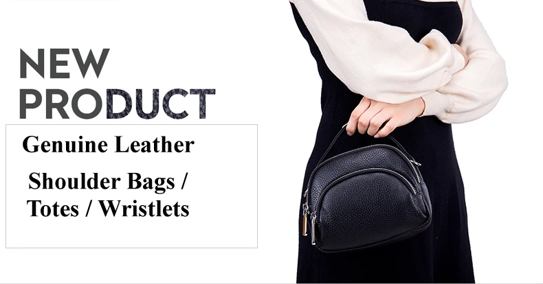 Lomelobo Women Genuine Leather Handbags Lady Litchi Pattern Shoulder Bag Casual Totes & Crossbody bags Female Girl Messenger Bag 2019 HBL222 Details (01)