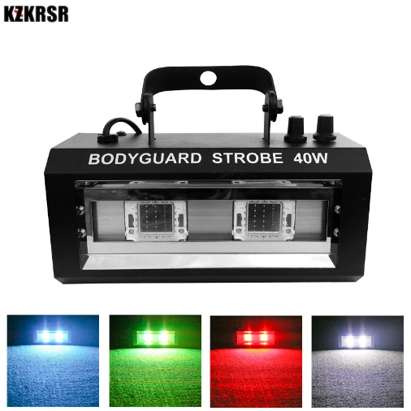 

White/RGB 40W/60W Mini LED Strobe Stage Light Effect Lamp LED Flash adjustable speed for Party DJ Disco KTV Home Strobe Light