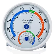 Английская версия немецкой таблицы температуры и влажности, указатель типа термометр и гигрометр, температура в помещении и hu
