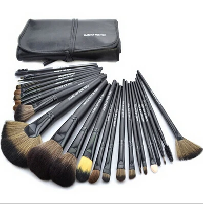 

2 sets Professional 24 pcs Makeup Brush Set tools Make-up Toiletry Kit Wool Brand Make Up Brush Set Case