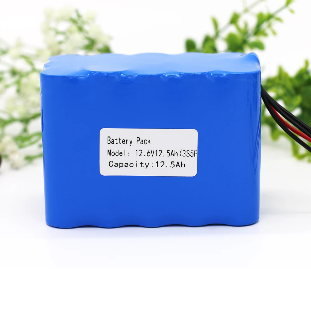 KLUOSI 3S5P 12V аккумулятор 11,1 V/12.6V12500mAh литиевая батарея с 25A баланс BMS светодиодный светильник резервного питания