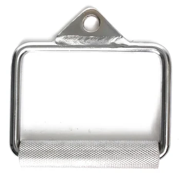 

Gym Single Stirrup Crossover Bar Cable Attachment Home Gym Workout Handle Silver