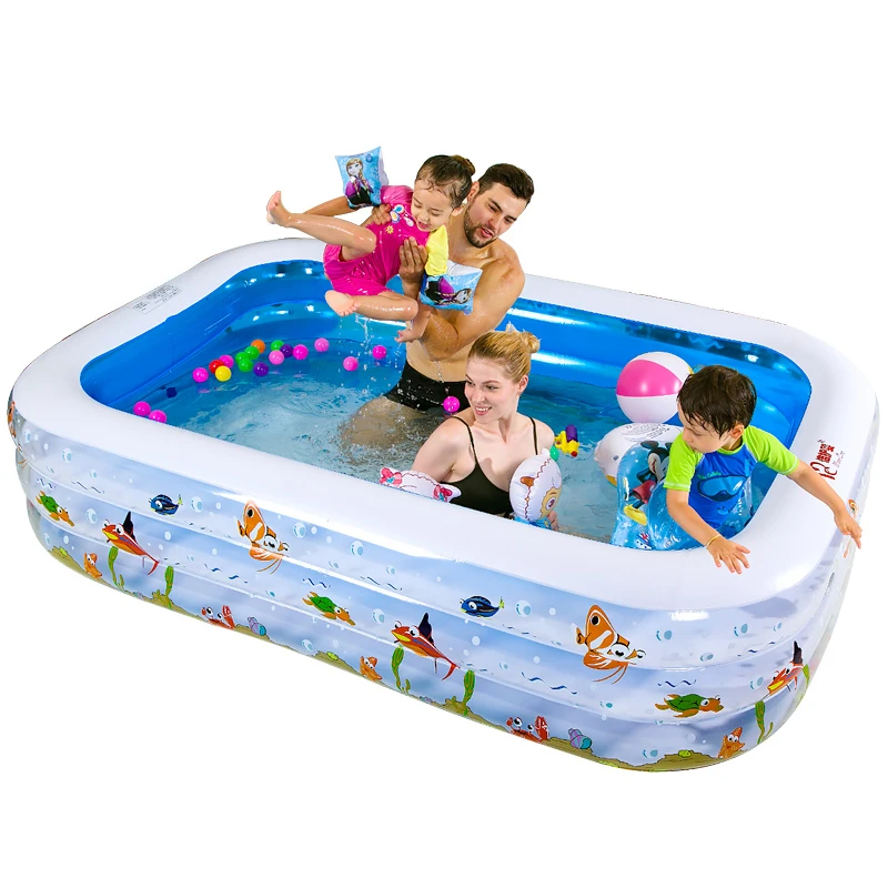 Swimming pool accessories Children's Home Use Paddling Pool Large Size Inflatable Square Swimming Pool Kids inflatable Pool