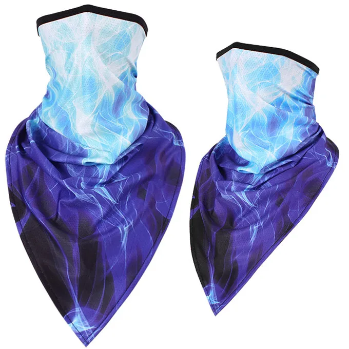 Быстросохнущий треугольный шарф для женщин, шарф для мужчин на открытом воздухе, маска для лица, Балаклавы для рыбалки, ветрозащитные шарфы для шеи, маска от солнца - Цвет: 1104