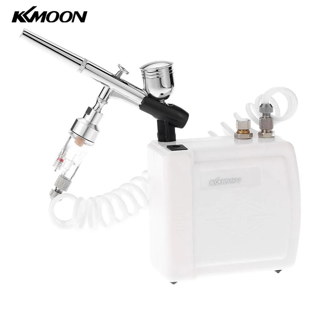

Gravity Feed Dual Action Airbrush Air Compressor Kit for Art Painting Makeup Manicure Craft Spray Model Air Brush Nail Tool Set