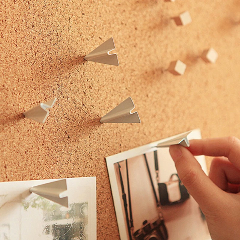 

12Pcs/lot Creative Cute Office Push Pins Thumbtacks Metal Pins Plane Nails Photo Wall Studs Pushpin Gift Office School Supplies