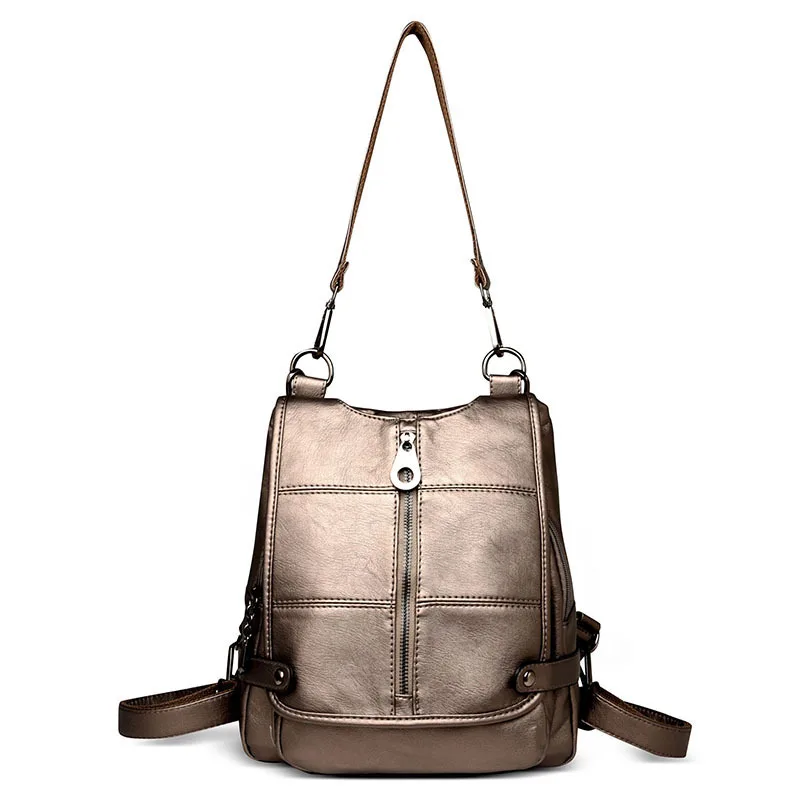 

Fashion Women's Genuine Leather Backpacks Girls Students School Bag Shoulder Bags Women Casual Back Packs Travel Women Bag