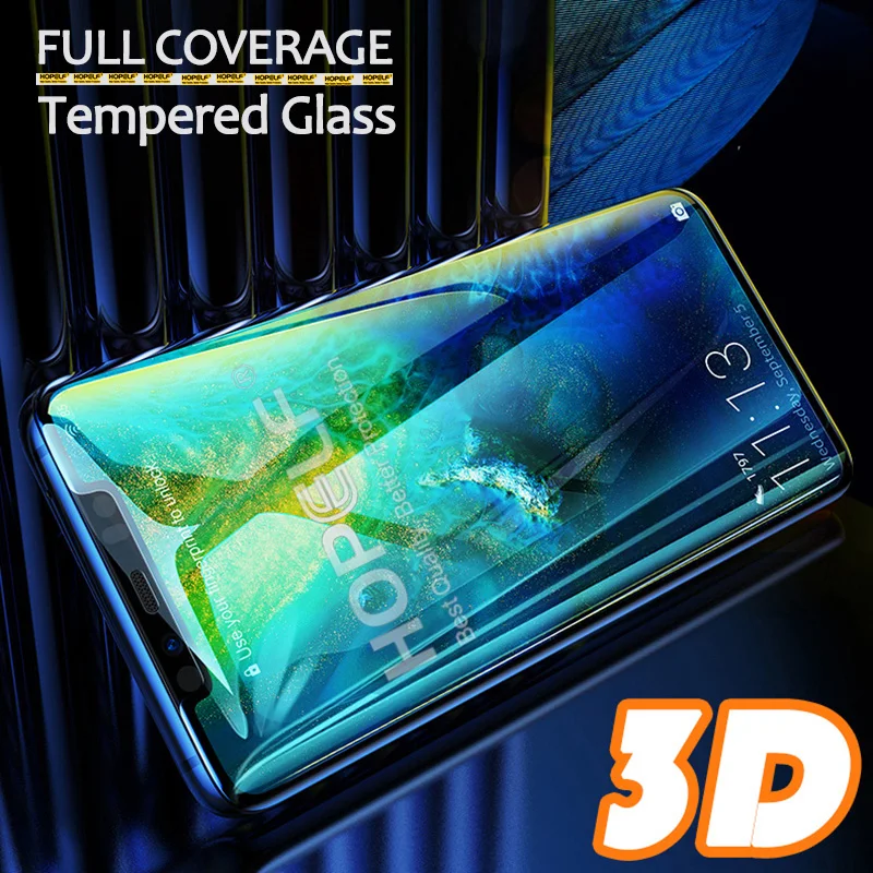 

3D Tempered Glass for Huawei Mate 20 Lite Pro Screen Protector Curved Full on the Protective Glass For Huawei Mate 20 Pro Lite