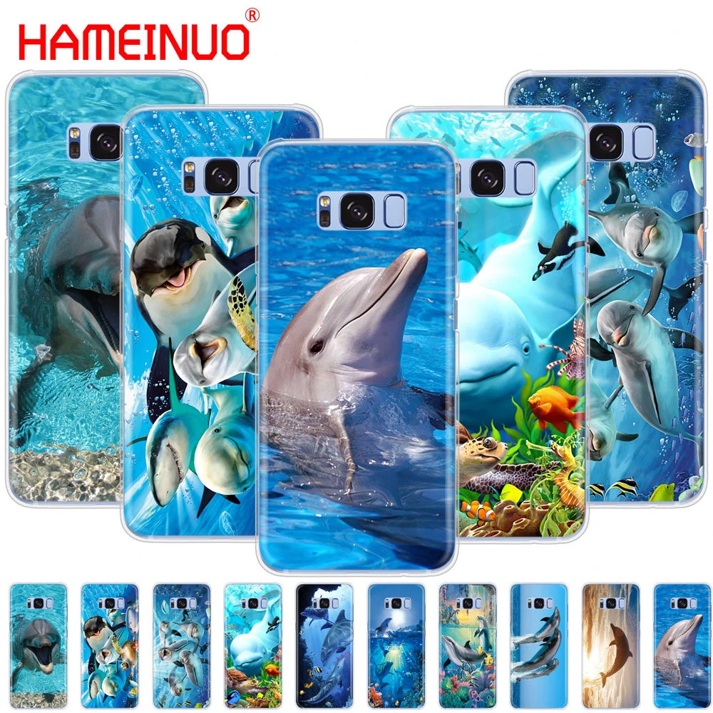 HAMEINUO – coque pour Samsung Galaxy S9, S7 edge PLUS, S8, S6, S5, S4, S3 MINI, danse et saut de dauphin dans l'océan