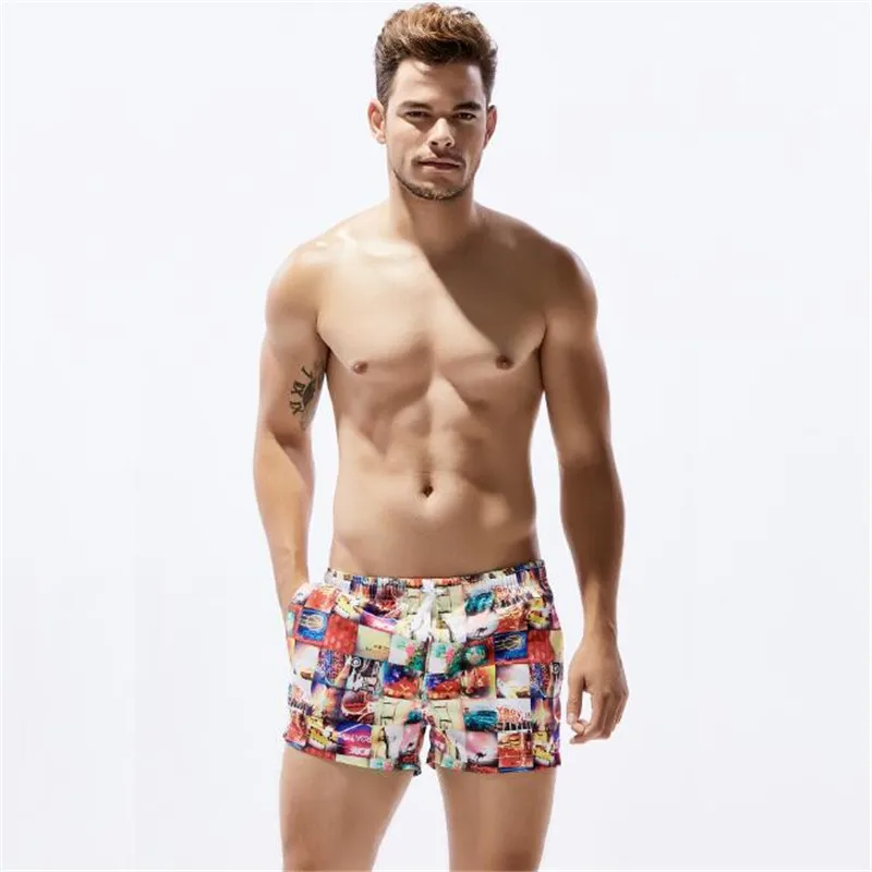 

NEW Men's Quick-Drying Shorts,Men's Summer Loose Print Beach Short Pants,Men's Fashion Board Shorts,100% Polyester