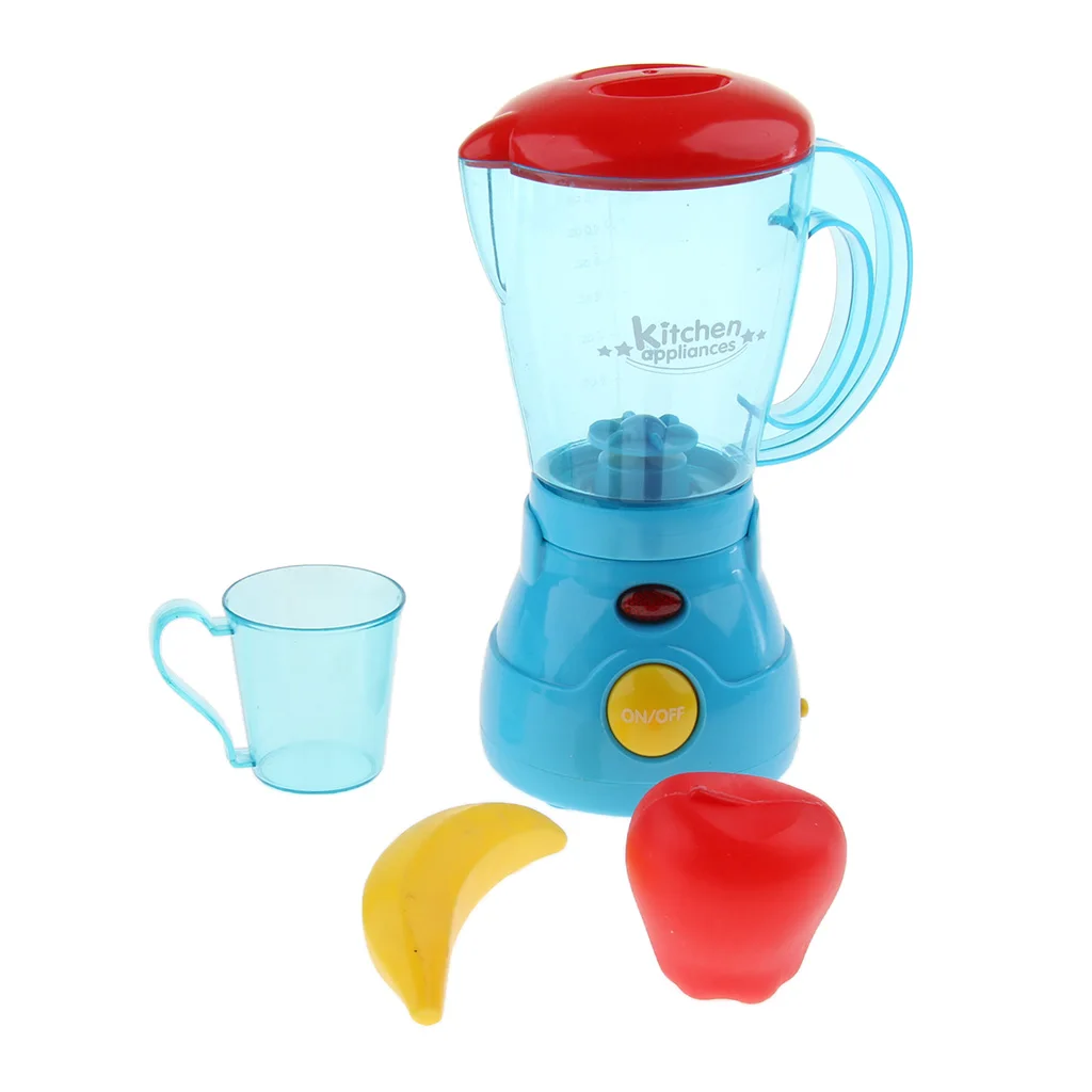 Battery Powered Pretend Play Toys Home Appliances Furniture Kids Kitchen Role Playing Game -Juicer