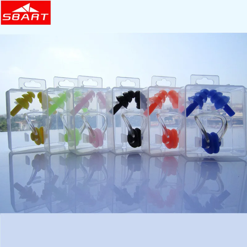 SBART Soft Silicone Swimming Nose/Ear Clips Adult Water Sports Swimming Gear Accessories Smooth Shape Swimming Nose/Ear Clips