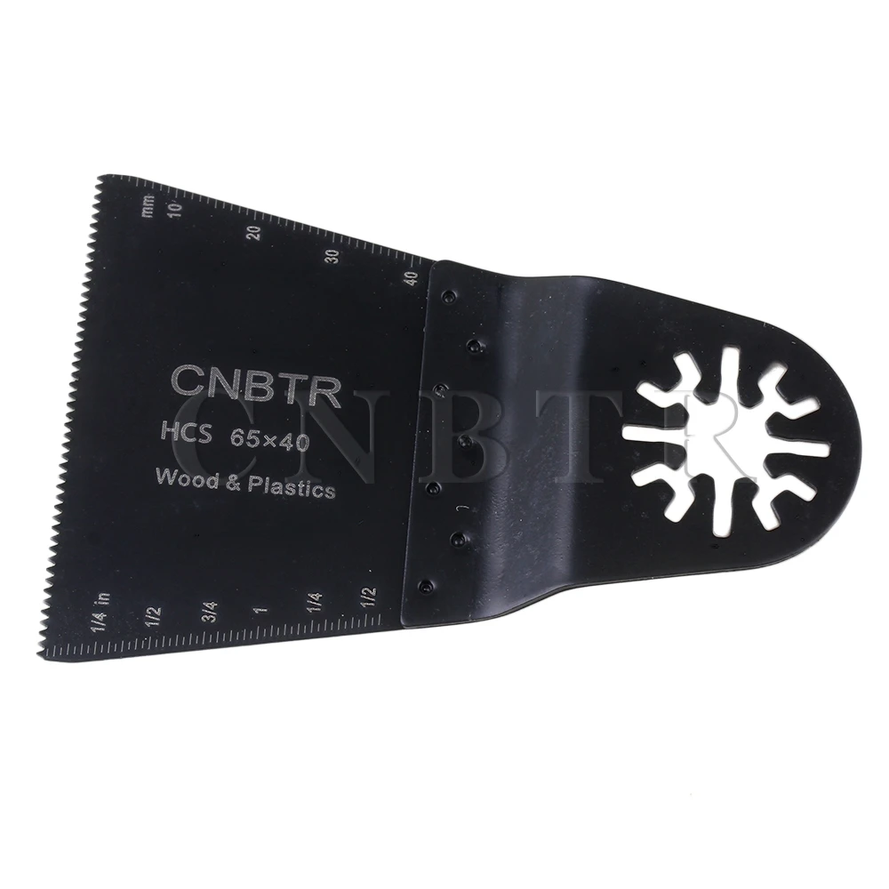 CNBTR 65x40 мм черный Осциллирующее MultiTool Универсальный Пилы лезвия с острыми зубами