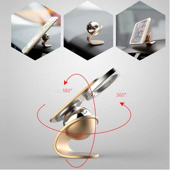 

Universal Car Mount Bracket Magnetic Air Vent Mobile Phone Rotating Stand Holder Ring Buckle Bracket