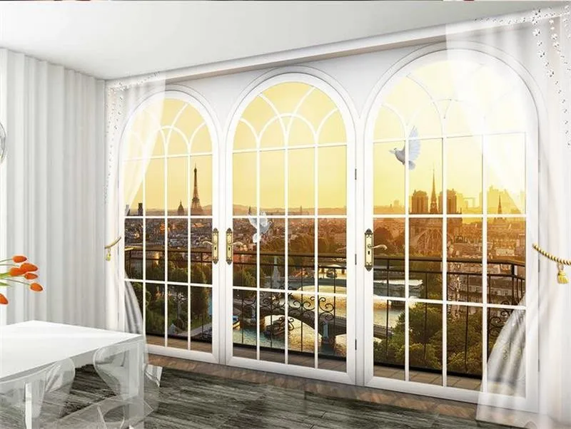 3d-murals-wallpaper-HD-Paris-window-photo-custom-non-woven-Sticker-room-sofa-TV-background-wall (3)