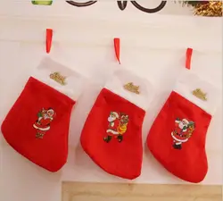 Lucky Red Санта Клаус рождественские украшения сумчатый Рождественский подарок мини байковые сумки
