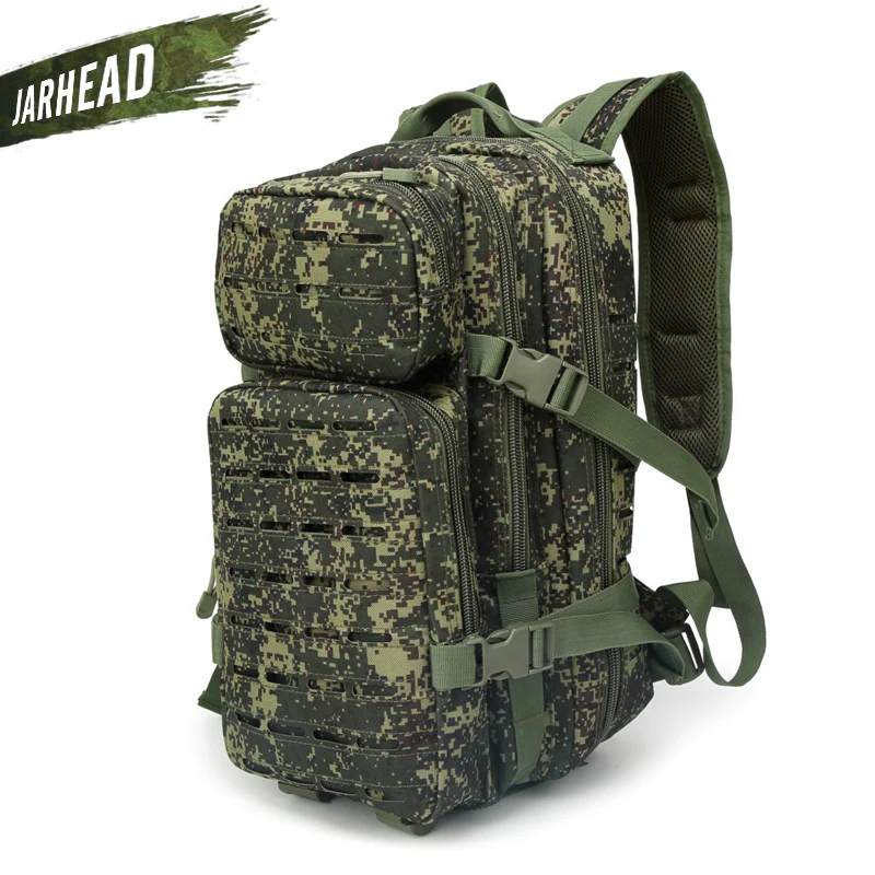 Высокое качество уличный походный мужской военный тактический рюкзак для велоспорта, пешего туризма, спортивный рюкзак, камуфляжная сумка для альпинизма - Цвет: RussiaCamo