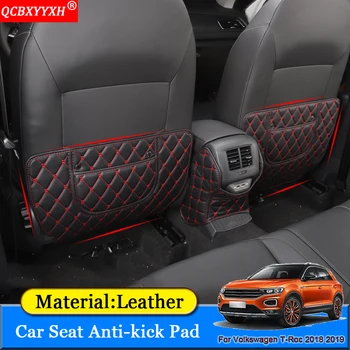 

Car-styling Interior Seat Protector Side Edge Protection Pad Stickers Anti-kick Mats Accessories For Volkswagen T-Roc 2018 2019