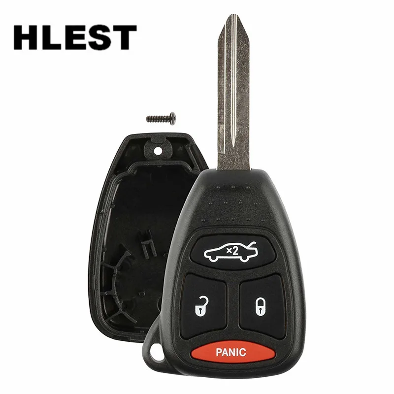 

1pc Durable Black 4 buttons Remote Key Fob Shell Case Replacement with screw for 2005 2006 2007 Jeep Grand Cherokee