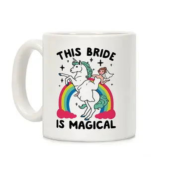 

This Bride Is Magical White 11 Ounce Ceramic Coffee Mug
