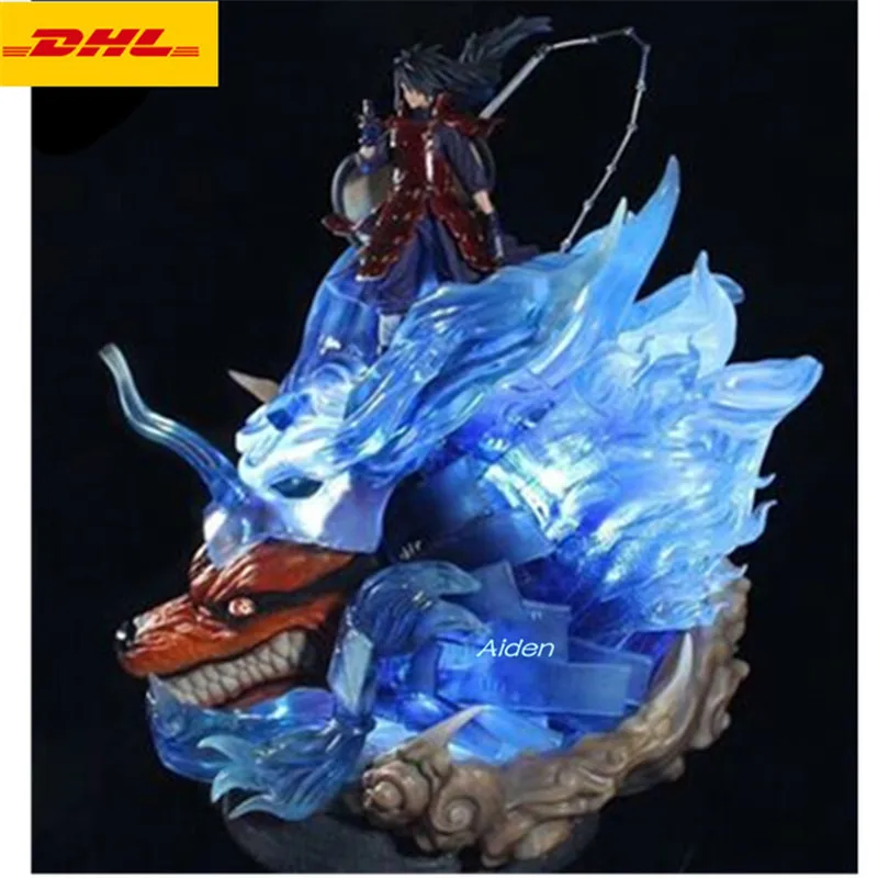 

25" Statue NARUTO Bust Uchiha Madara Full-Length Portrait Susanoo Bijuu GK Action Figure Collectible Model Toy BOX 63CM Z1115
