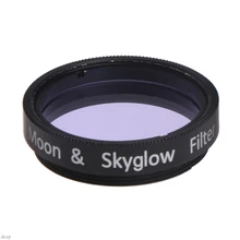 Filtre lunaire et Skyglow de 1.25 pouces, pour oculaire de télescope astronomique, cadre métallique, verre optique 19QB