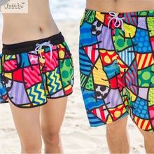 Корея Шорты для женщин, Шорты для женщин для обувь для мужчин и женщин, праздник медового месяца Шорты для женщин, быстросохнущие свободные большой ярдов пары suite