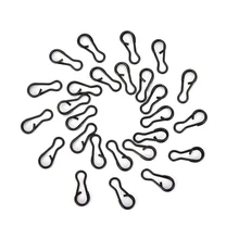 100 шт./лот черный Цвет воблер соединитель Нержавеющая сталь Карп рыболовные снасти оснастки рыболовные принадлежности Pesca