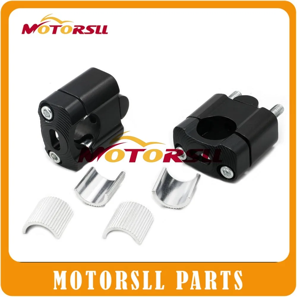 Off Road Motorcycle Clamps 35MM Raised Handlebar clamp Handle Bar Black