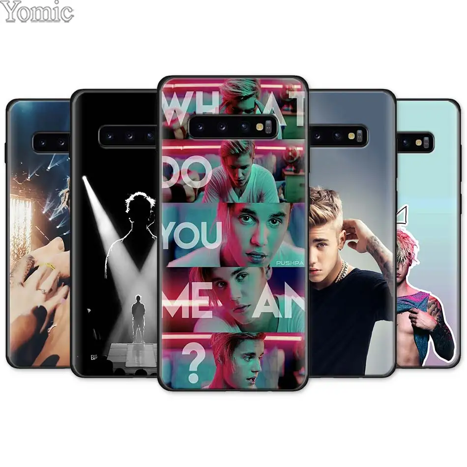 

Justin Bieber Black Silicone Case for Samsung Galaxy S10e S10 S8 S9 Plus S7 Note 8 9 A40 A50 A70 TPU Soft Phone Case Cover Shell