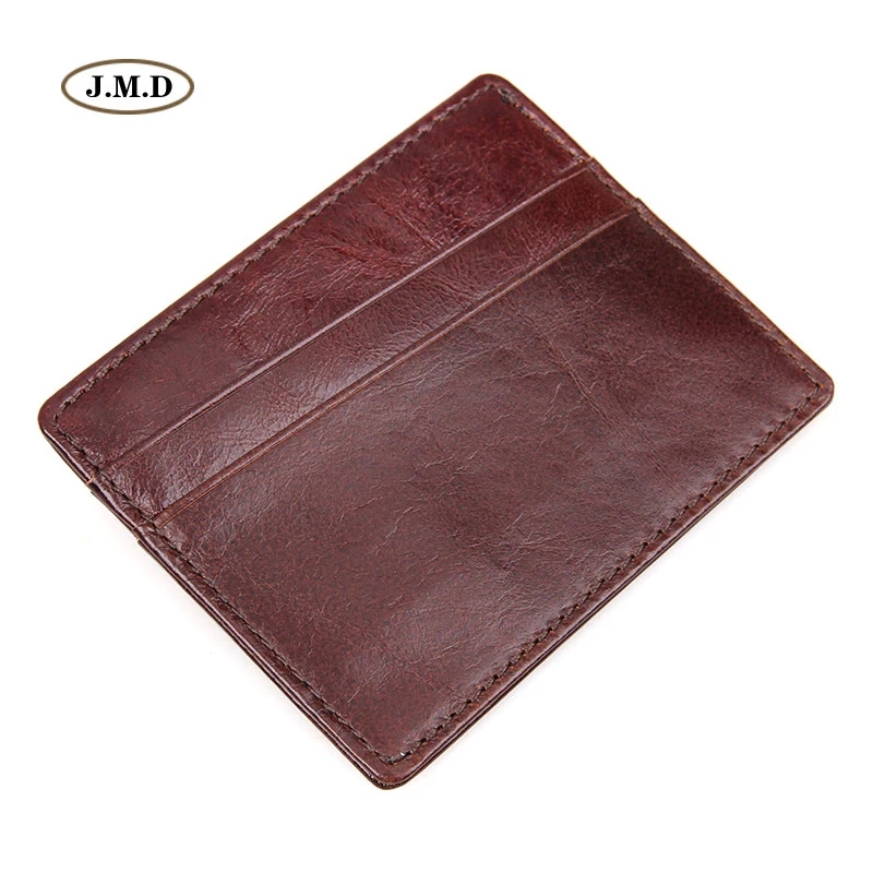 

J.M.D Excellent Genuine Leather Fashion Style Mens Card Holder Money Holder Card Cover Card Holder Coin Pocket R-8101Q