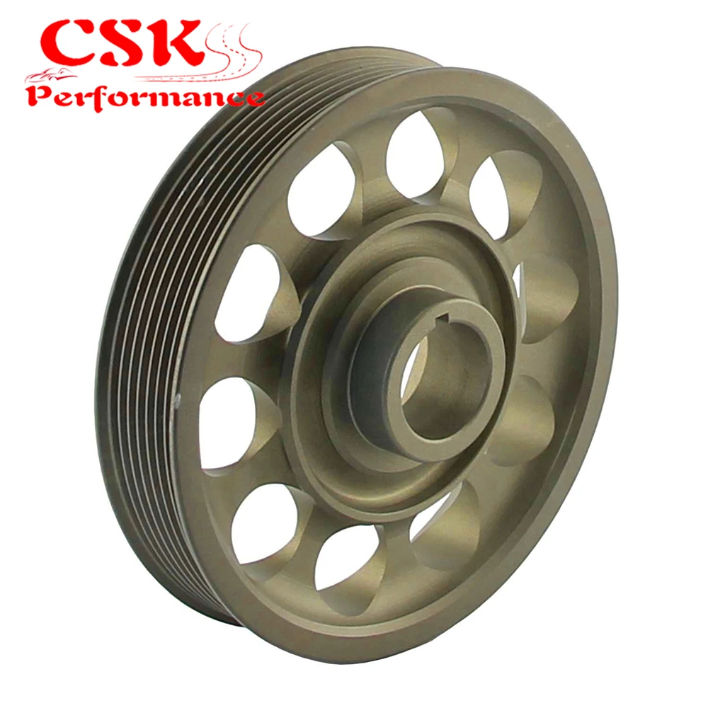 Light Weight Aluminum Crankshaft Crank Pulley fits for Honda Civic FD2
